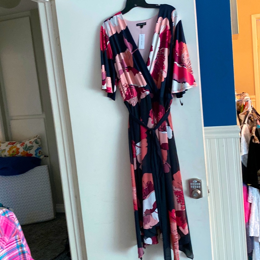 Lane Bryant wrap style dress size 14